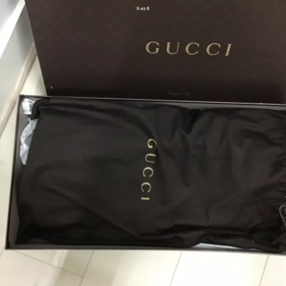 Gucci Black Suede Leather 36.5 Over The Knee Boots - Picture 6 of 13